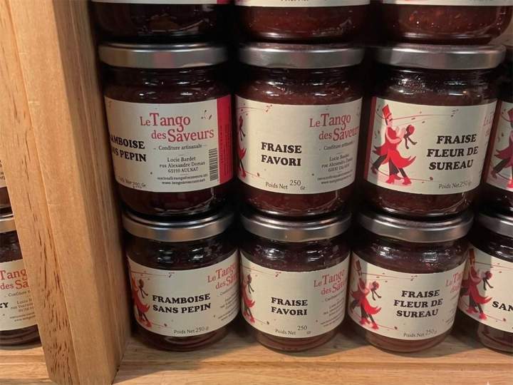 Confitures aux fruits rouges Aulnat